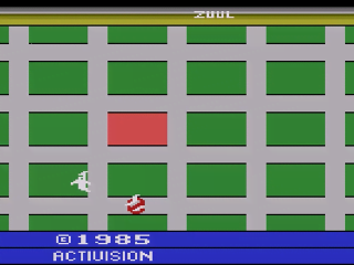 Ghostbusters title screen for Atari 2600